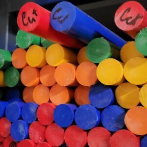 Acetal Plastic Rod Blue Red Green Yellow Orange