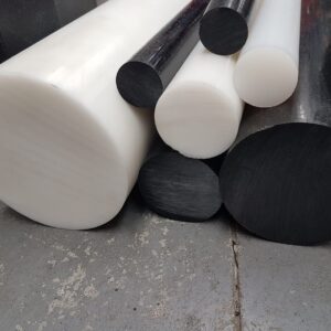Acetal Plastic Rod - BLACK or NATURAL - CUT TO SIZE