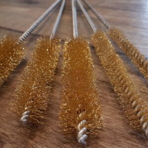 Brass Wire Spiral Brush with Twist Wire Stem