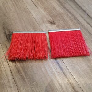 9mm Industrial Strip Brush - Red Polypropylene Fibre - FOOD GRADE